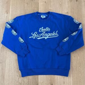 Jeeter Crewneck Sweatshirt  Journey of Glory Los Angeles Size L in Blue White